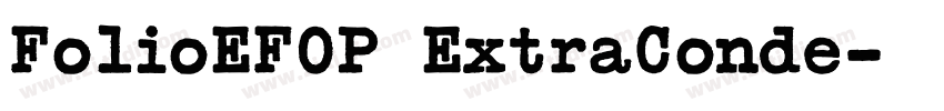 FolioEFOP ExtraConde字体转换